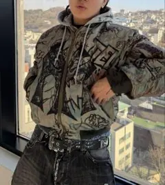 MIKADO着用 mowalola graffiti bomber jacket - メルカリ