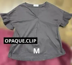 OPAQUE.CLIP ブラウン　ブラウス