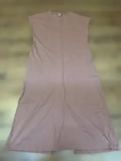 UNIQLO ノースリーブ ロングワンピース ピンク