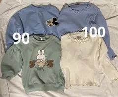 90〜100トップスまとめ売り　ミッフィー　ミッキープティマイン　しまむら