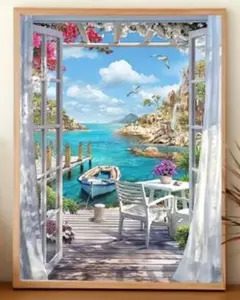 ダイヤモンドアートキット Road to the sea 海への道 40х50 - メルカリ
