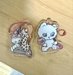 foxy illustrations アクリルキーホルダー 2種セット