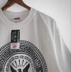 【デッドストック】USネイビー Tシャツ 白 XL相当 USA製 ミリタリーのサムネイル