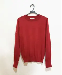 【アースミュージックエコロジー】赤ニット S