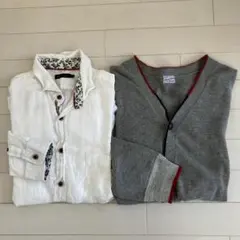 MEN'S MELROSE カーディガン リネンシャツセットのサムネイル