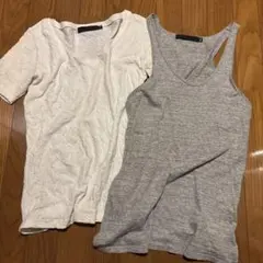 00s fuga カットソー タンク y2k シワ加工 archive 平成