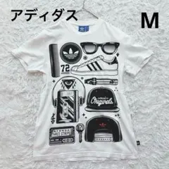 adidasアディダスオリジナルス Tシャツ　ホワイト　Mサイズ　カジュアル