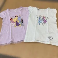 ディズニープリンセス Tシャツ 2枚セット130