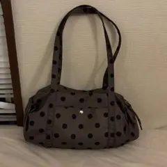 【匿名配送】カーキ 水玉 バッグ ショルダーバッグ