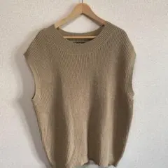 KUTIR ニットベスト ノースリーブ
