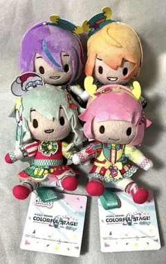 プロセカ ふわぷち ミニぬいぐるみ ワンダショ 聖なる夜に この歌声を 4点 ❾