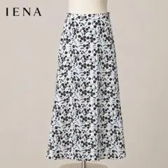 IÉNA イエナ 花柄 フレア ロングスカート アイボリー ボタニカル 裏地付のサムネイル