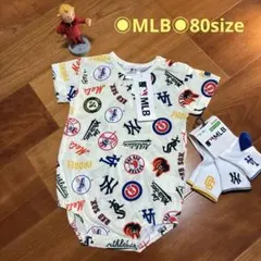 ◉ MLB 롬퍼 커버올 80cm & 양말 세트