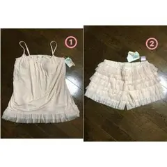 《新品タグ付き》ジェラートピケ♡プリーツチュール5点セット