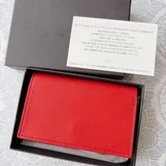 新品未使用 m+ エムピウ 三つ折り財布 レッド 赤 ストラッチョ スペリオーレのサムネイル