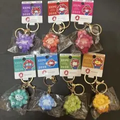 サンリオ推しカラー　ミャクミャクキーホルダー　コンプリート　関西万博