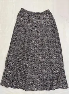 レディース　ロングスカート　L 花柄　春服