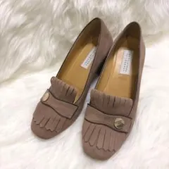 マッキントッシュ フィロソフィー フリンジパンプス 24cm ベージュ