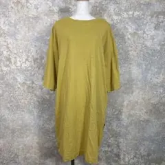 チャオパニックティピー ワンピース カットソー バックスリット イエロー F