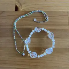 【セット販売】ビーズアクセサリー　ネックレス　ブレスレット