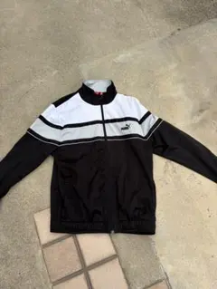 PUMA トラック ジャケット Lサイズ ブラック/ホワイト US 古着