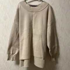AZUL ベージュ M 長袖ニットセーター