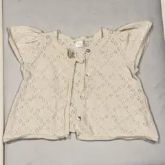 tete a tete かぎ編みカーディガン 半袖 90