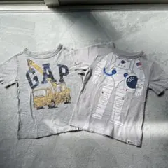 GAP 車（90センチ）・宇宙飛行士 （95センチ）Tシャツ 2枚セット