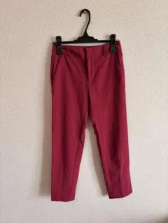 GU テーパードパンツ　ワインレッド