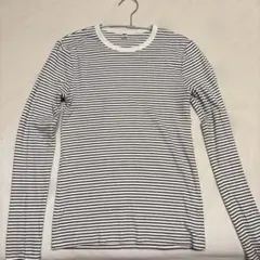 UNIQLO ソフトリブボーダークルーネックT 【Sサイズ】