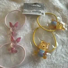 ディズニーキャラクター Twinkle ゴム　プーさん、ピグレット