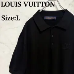 【人気・美品・現行】LOUIS VUITTON ポロシャツ ブラック サイズLのサムネイル