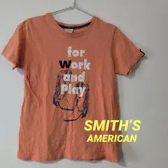 SMITH'S AMERICAN 半袖Tシャツ オレンジ 綿100% Mサイズのサムネイル