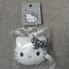ハローキティ　フェイスマスコット　千鳥格子