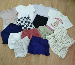 子供服 まとめ売り 13点セット 女の子 80サイズ 夏服 半袖 半ズボン 長袖
