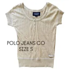 【POLO JEANS CO】サマーニット　ブラウス　半袖　Sサイズ