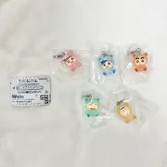 【新品】クレヨンしんちゃん めじるしアクセサリー みんなでくまパジャマ　コンプ