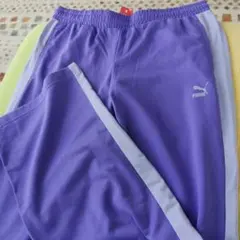 PUMA 紫色 ジャージ サイドストライプ
