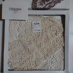 近沢レース テーブルセンター 約30 × 68cm 楕円形 ドイツ製 アイボリー