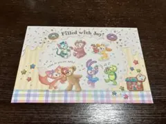 ディズニーポストカード　ダッフィー　フィルドウィズジョイ