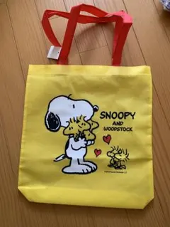SNOOPY AND WOODSTOCK トートバッグ イエロー