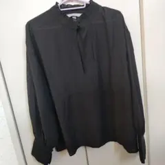 H&M ブラック長袖シャツ Lサイズ