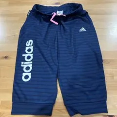 adidas ストライプ ハーフパンツ 150