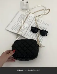 プロズヴェール＊2wayストラップキルティングミニショルダーバッグ