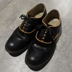 COMME des GARCONS piping leather shoes