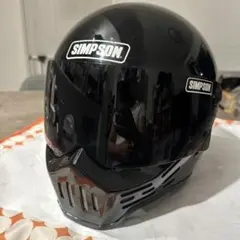 SIMPSON ヘルメット マットブラック バイザー付き 本体 ほぼ未使用