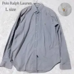 ポロラルフローレン BDシャツ L ワンポイント刺繍 定番 シンプル きれいめ