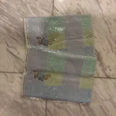 ピーターラビット フェイスタオル 水色 緑　2枚セット