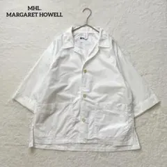 MHL. MARGARET HOWELL コットンリネンオープンカラーシャツ