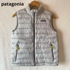 patagonia◆ダウンベスト◆アウター◆グレー◆キッズ◆BOYS◆Lサイズ